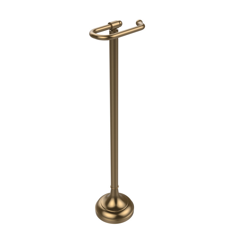 Porte-papier hygiénique sur pied 26 po de hauteur, Bronze brossé