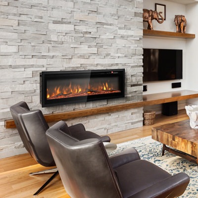 Metro Lane Black Electric Fireplace