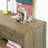 58.27" Brown Rectangular Solid Wood Console Table