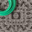 Tapis intérieur / extérieur noir / gris Truman Bohemian Medallion-382909854