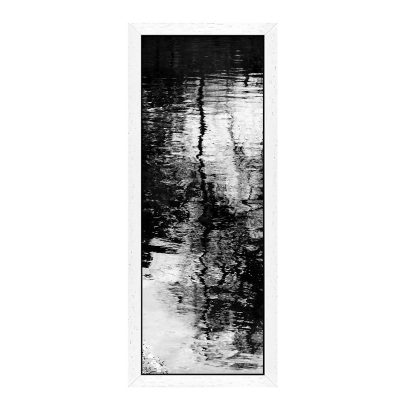 Reflecting Triptych II by Michael Barrett - Floater Frame Panoramic Painting on Canvas, 121.92 cm H x 40.64 cm W