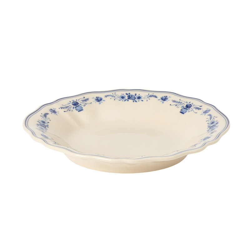 Vila Pasta Bowls, Beige/Blue
