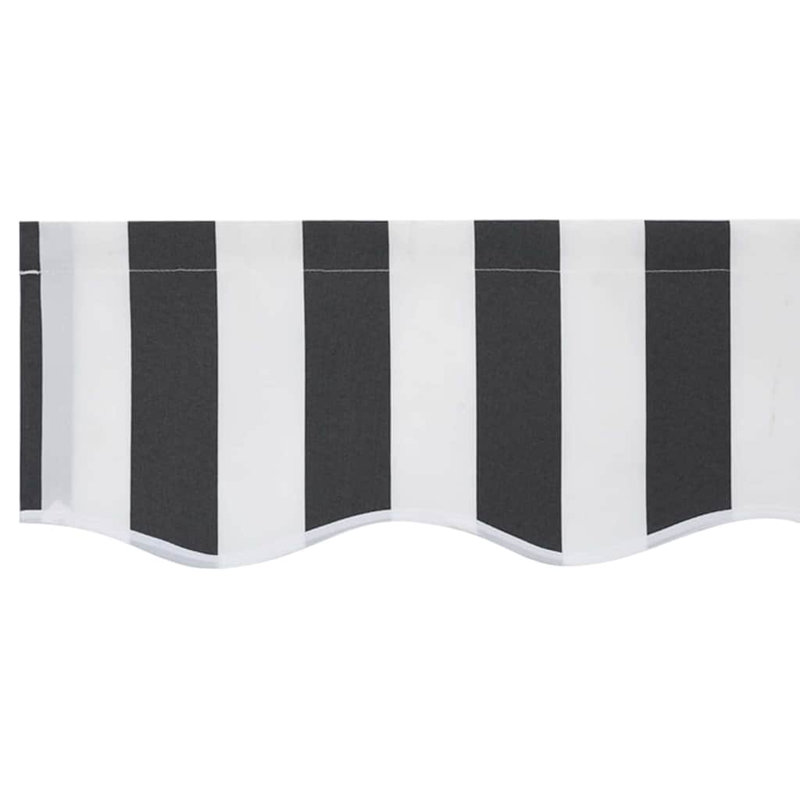 VidaXL 195cm D Polyester Cover Retractable Fabric Replacement, 20cm H x 280cm W x 195cm D, White/Anthracite