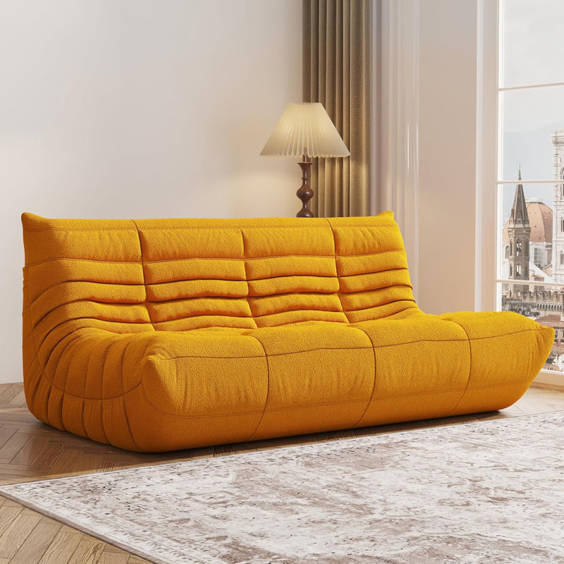 65'' W Bean Bag Chair, Lazy Floor Sofa Couch, Large Bean Bag Chair For Adults, Bean Bag Chairs For Teens With High-Resilience Foam, Non-Slip Base Floor Lounge Sofa, Living Room