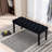 Black Velvet Tufted Upholstered Bench Ottoman - 330lbs Capacity For Entryway/dining Room