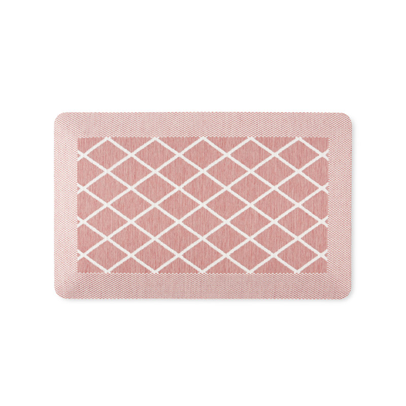 Tapis de cuisine Martha Stewart, Rouge, Rectangle 1 pi 7,6 po x 2 pi 8 po