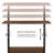 31.5" Height Adjustable Standing Desk With Lockable Wheels For Home Office, Living Room And Bedroom, Portable Side Table For Sofa And Bed