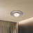 Nial 10-in Gray/Gold Dimmable LED Semi-Flush Mount