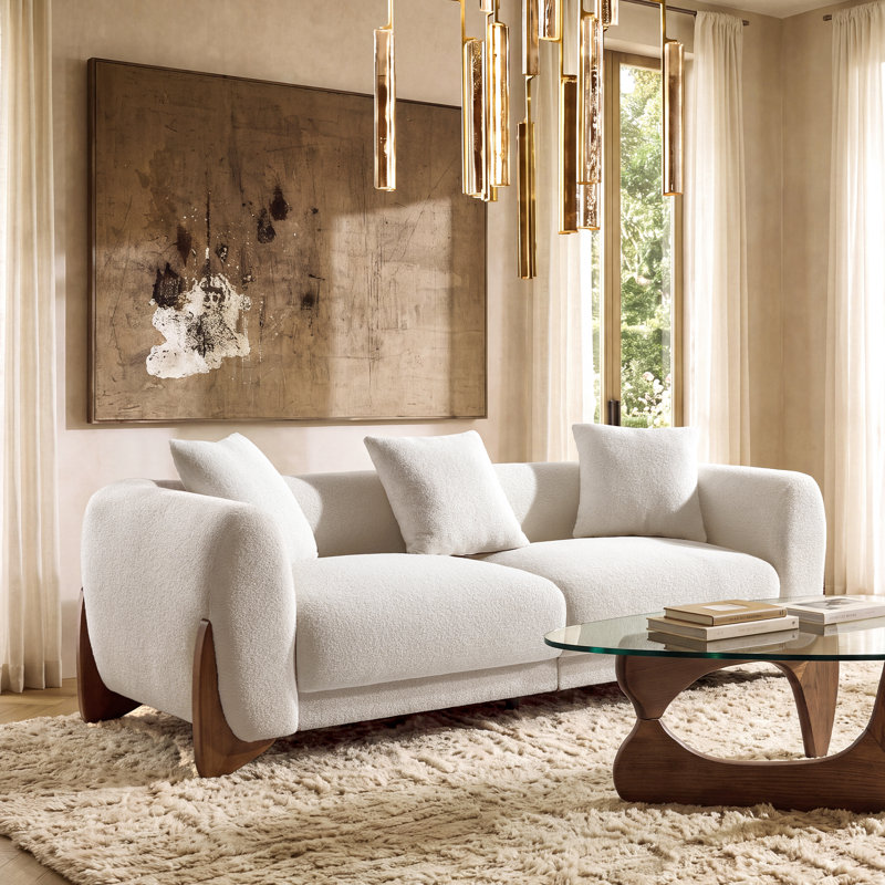 Ensemble de salon 3 pièces Modern Boucle, Beige