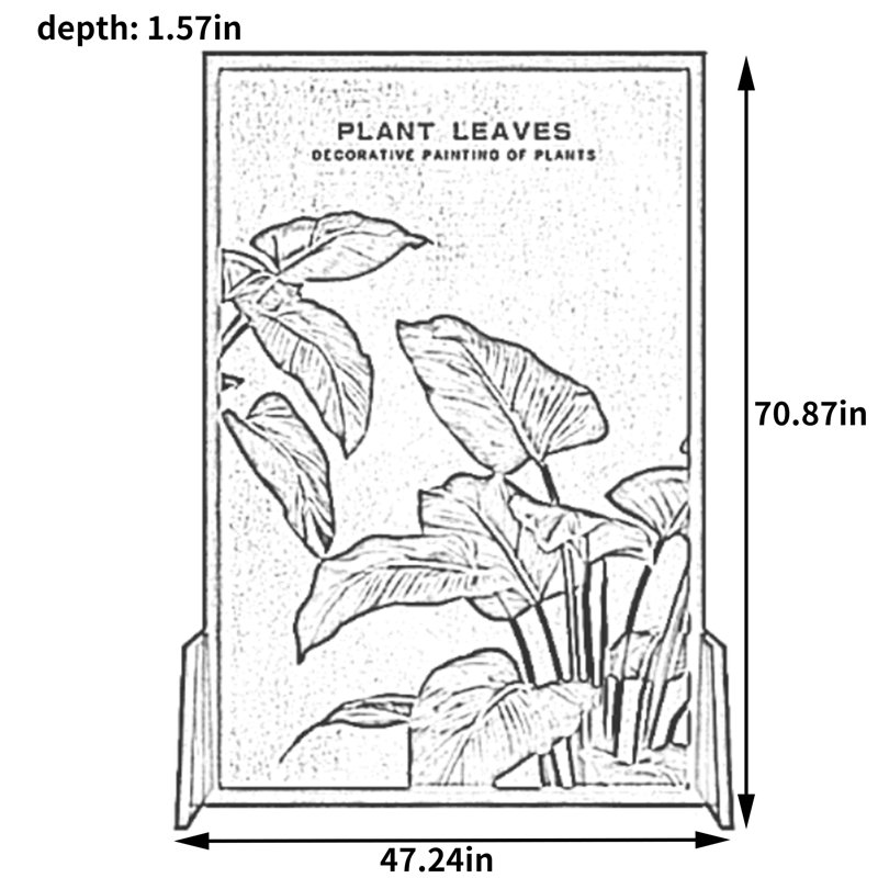 Davisha, 70.87" H x 47.24" W x 1.57" D