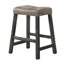 Ensemble de 2 tabourets de comptoir rustiques, tabourets de bar de ferme en bois sans dossier de 25 pouces, siège à hauteur de comptoir compact