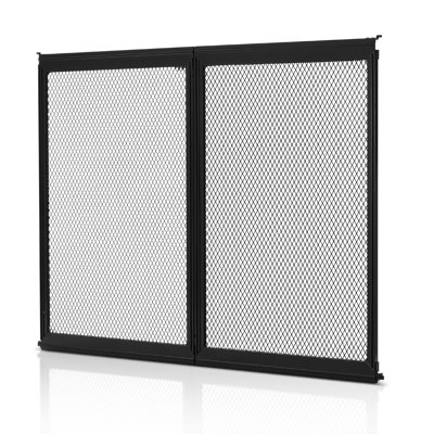 RV Screen Door Protector,  622.3 x 508 mm Door Grille, Easy to Install and Disassemble, Reinforced Breathable Protective Mesh, Aluminum Alloy Camper RV Entry Protector for Pet Protection, Black