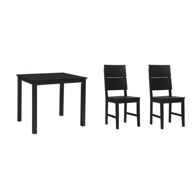 Selayah 2 - Person Rubberwood Solid Wood Dining Set
