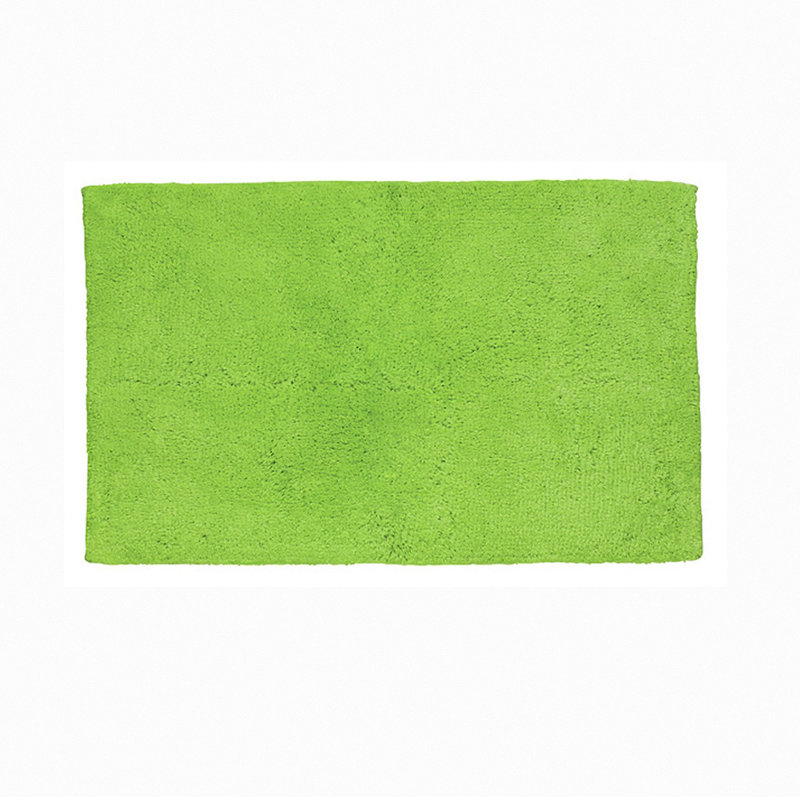Christy Deep Pile 100% Cotton Thick Non-Slip Bath Rug, 70 x 120cm, Lime