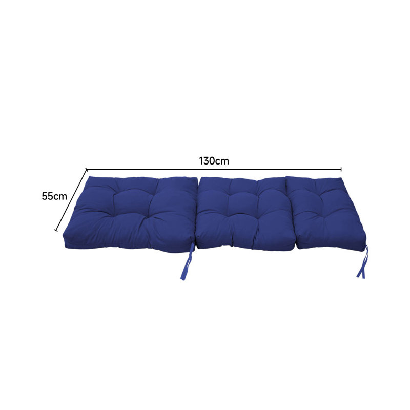 Adirondack Patio Seat/Back Cushion, Navy Blue Polyester