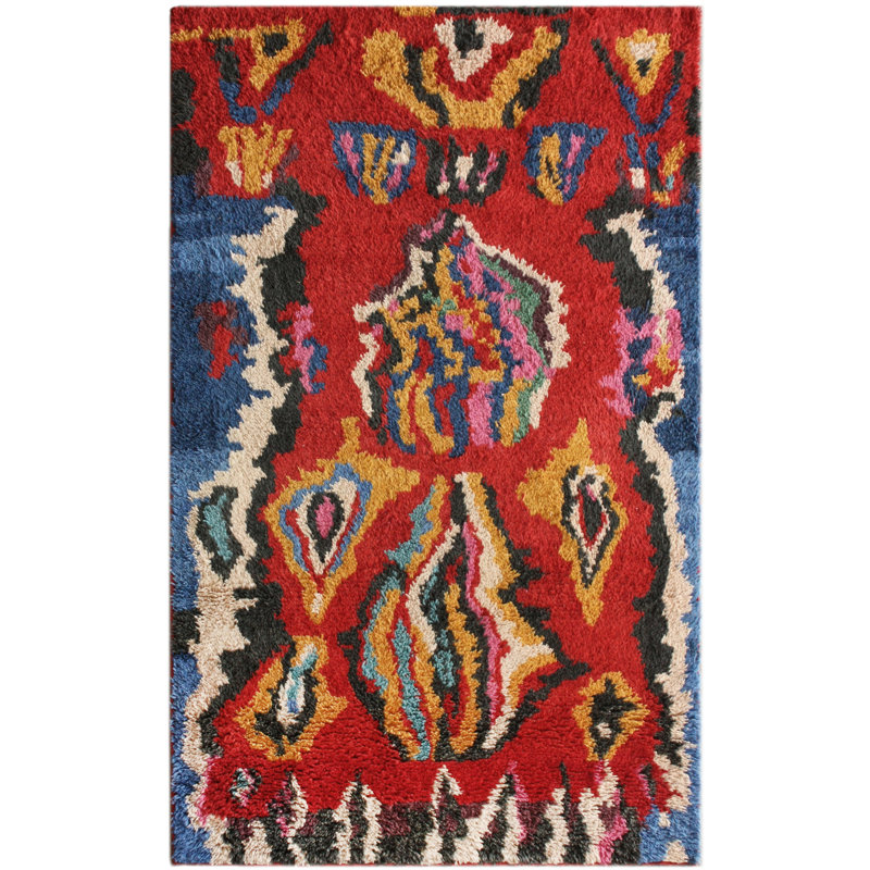 Manderson Hand Knotted Indoor Rug, 6' x 9'