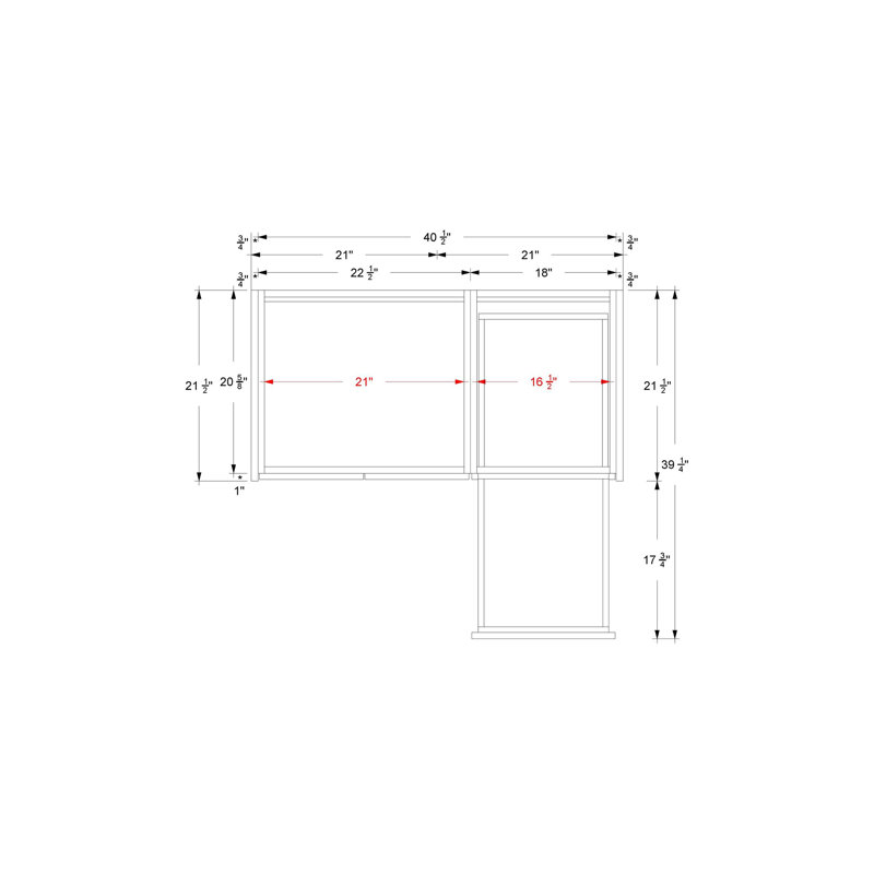 Gilded Single Left/Right Bath Floating Vanity, 42", Pure White