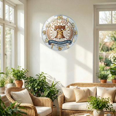 Horloge murale Liberty Bell USA 250th Anniversary