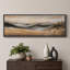 Paysage de prairie brumeuse en montagne, tableau pour salon, impression giclée sur toile encadrée en 3 parties-133594907-133594908