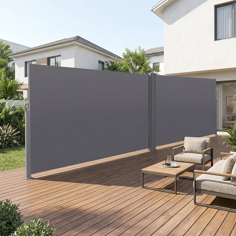 Paravent multifonctionnel pour l'extérieur, auvent latéral résistant aux rayons UV pour le jardin, la terrasse ou le balcon