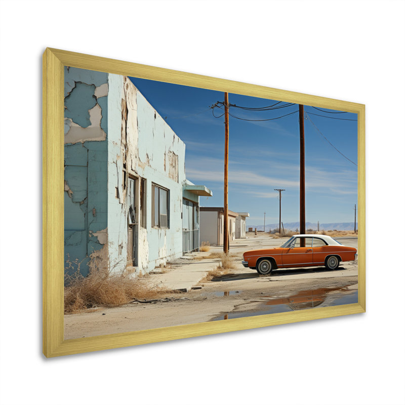 Photograph By Lewis Baltz III - Transportation Wall Decor, Cadre doré simple, H 34 po x l 44 po x P 1,5 po