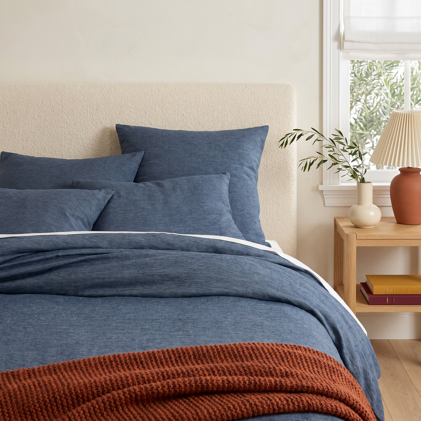 Jovi Linen Duvet Cover Set, Full/Queen Duvet Cover
