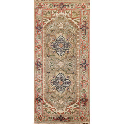 One-of-a-Kind Runner 2'6" X 5'10" New Age Runner Wool Area Rug in