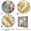 «Retro Collage Blooming White Chrysanthemum - Wildflowers», art mural sur toile-1029944909-1029944908