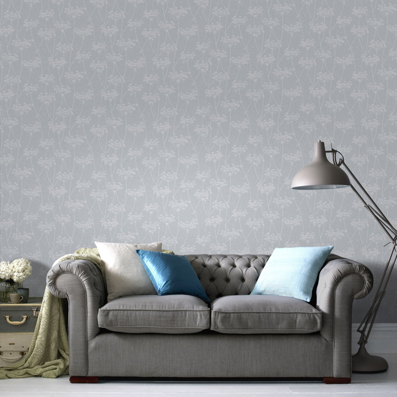 Innocence Superfresco Easy Aura Floral Wallpaper, Blue