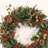 24" W Pre-Lit Frosted Artificial Wreath