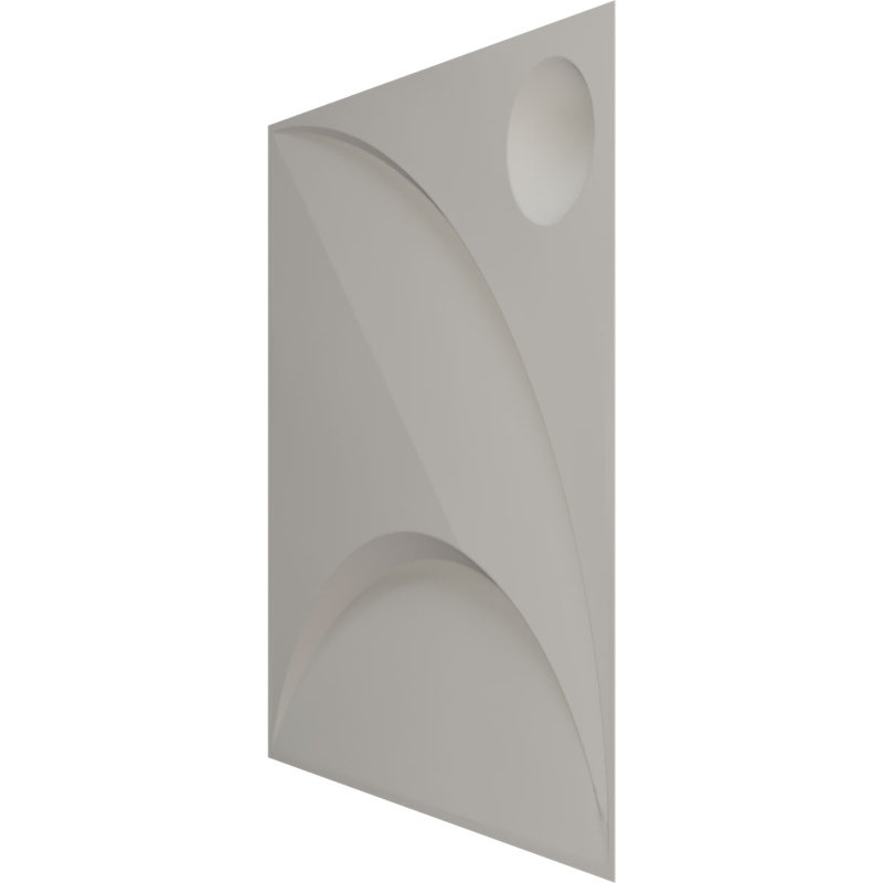 Panneau mural décoratif 3D Ezra EnduraWall 19 pi 8 po x H 19 5/8 po, brume métallique champagne universelle (couvre 2,67 pieds carrés)
