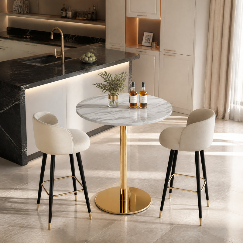 Table bistro 31,5 po Mid-Century