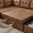 115" Chesterfield U-Shape Sectional Sleeper Sofa