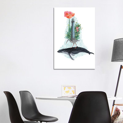 Humpback Whale Dreams 1 Piece Wrapped Canvas Wall Art