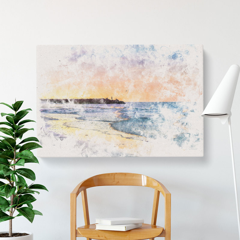 Fishing In Cape Cod - Wrapped Canvas, 35cm H x 50cm W x 3cm D