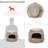 Ilan Best Friends by Sheri Honeycomb Convertible Cat and Dog Cave Bed-40809486-40809487