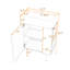 Ensemble de meuble-lavabo simple autoportant Marianne avec lavabo en céramique et rangement à droite-1189853848