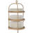 Wicker 3-Tier Serving Plate Rack and Cake Stand