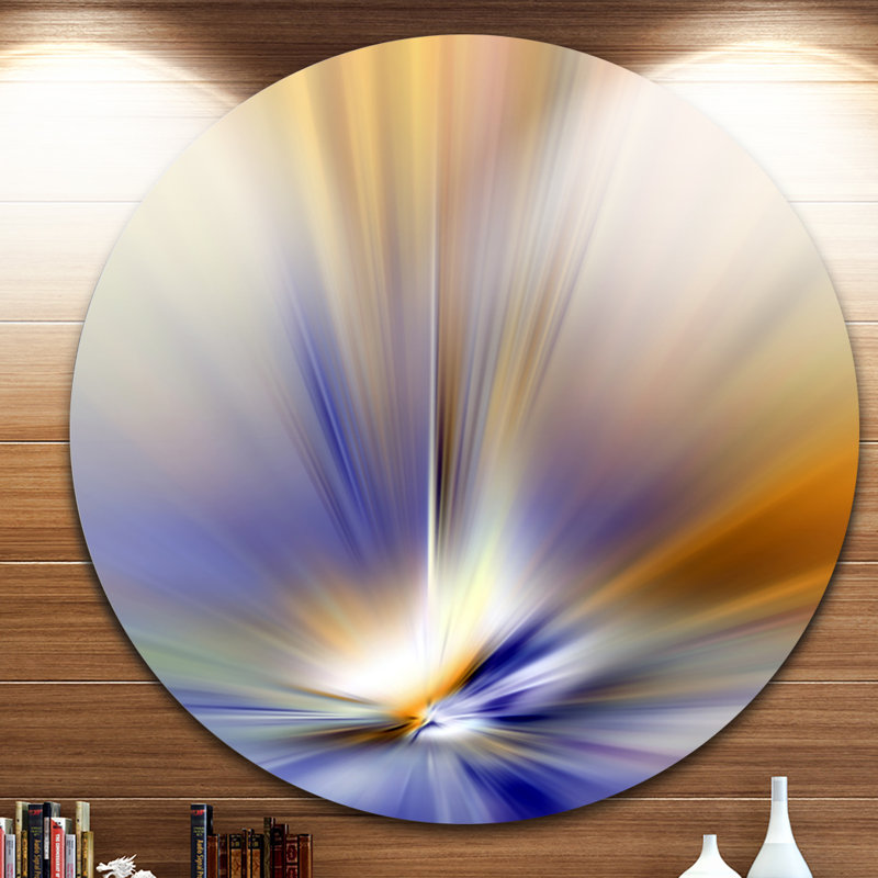 « brown focus light light », impression sur métal, H 38 po x l 38 po x P 1 po