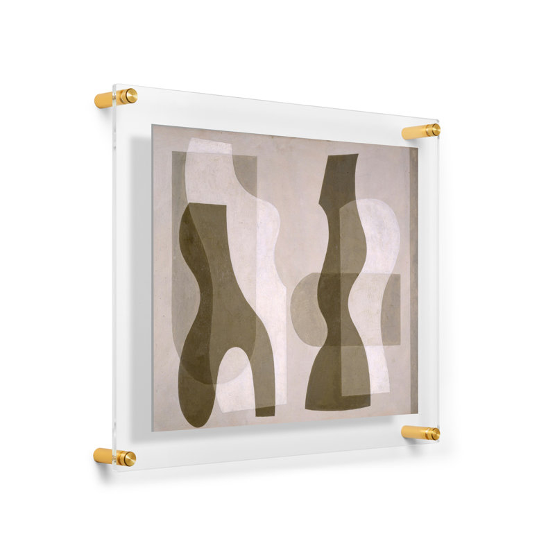Clear UV-Grade Acrylic Modern Floating Picture Frame - Gold, 11" x 14"