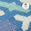 Tapis d'extérieur imperméable en plastique paille Dionisios multicolore bleu-1341153777