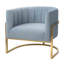 Fauteuil demi-tonneau en velours l 30,12 po Flippen-1478220194-1478220199