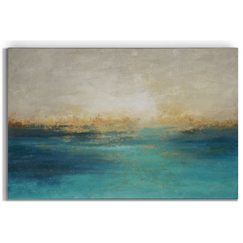 « littoral ii », peinture sur toile tendue, H 12 po x l 8 po x P 1 po