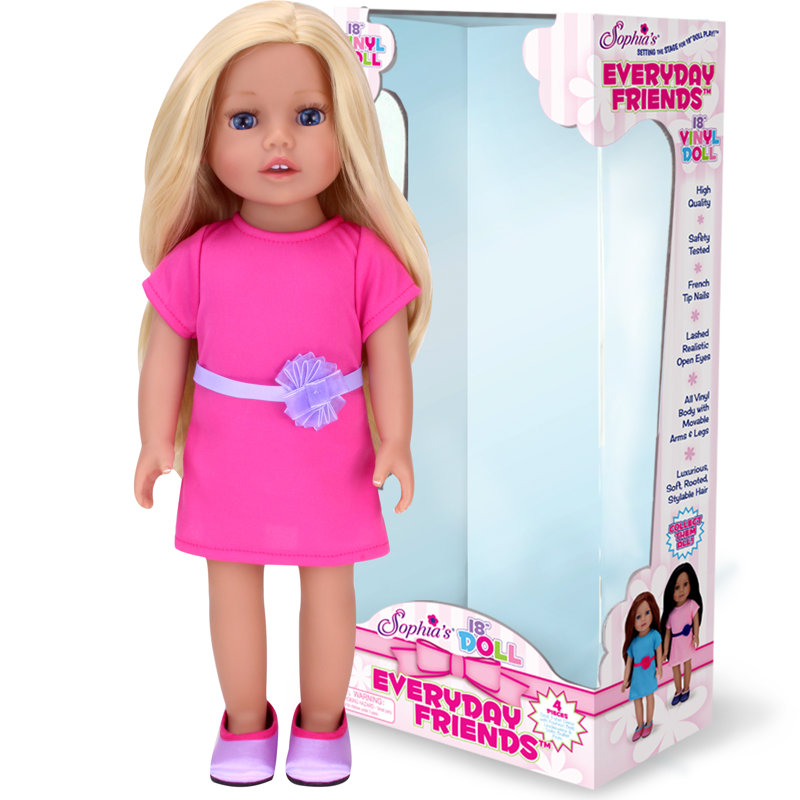 Vinyl Doll in Dress and Satin Shoes