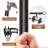 Eleby Adjustable 1" Single Crackle Glass Finials Curtain Rod-153158806-153158810