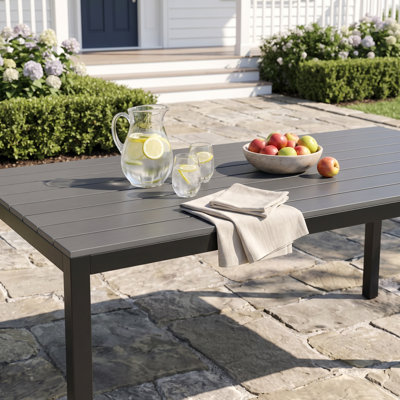 6-Person Outdoor Rectangular PWC Dining Table