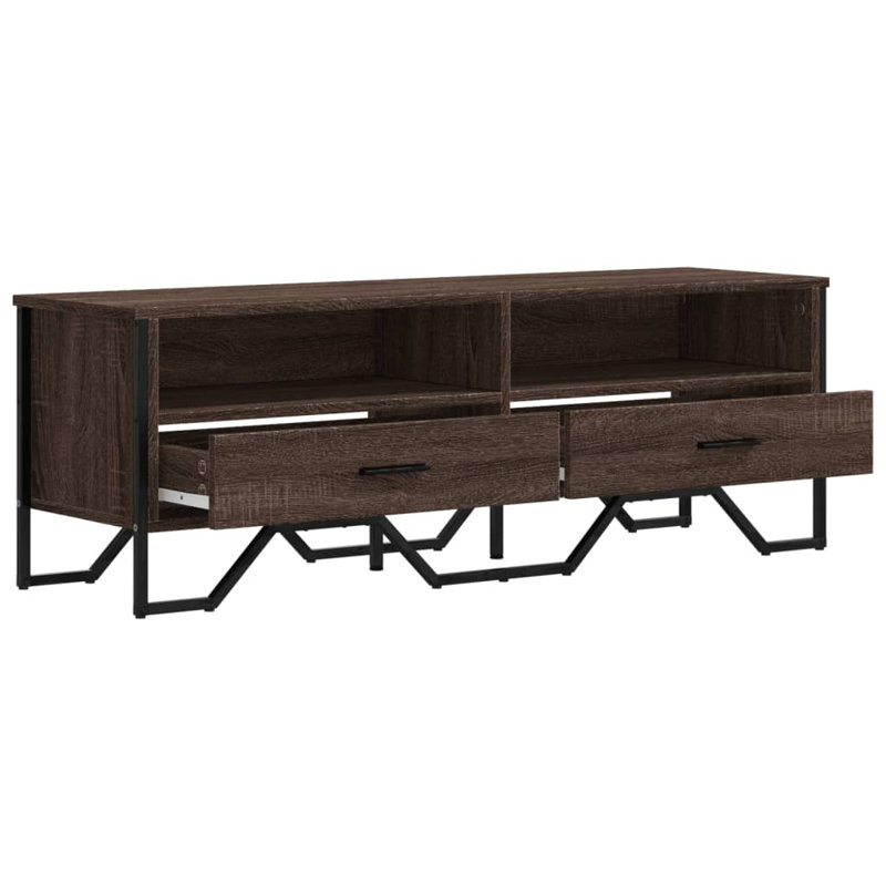 Chaudri TV Stand for TVs up to 24", Brown oak look