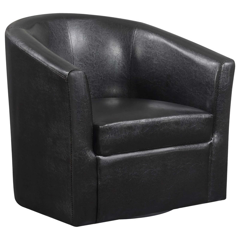 Fauteuil pivotant brun foncé