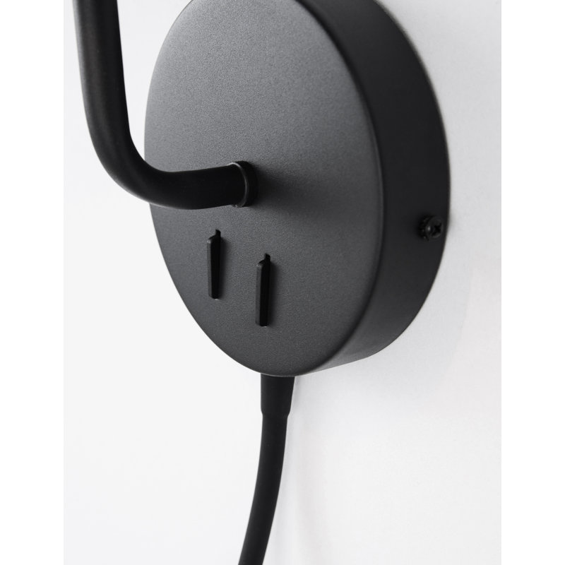 LED Armed Sconce, Black