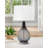 Olbia 27" Smoke Swirl Glass with Gunmetal Table Lamp